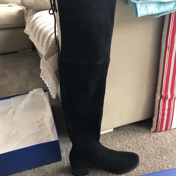 SW thigh-high low-heel boots - Picture 5 of 9